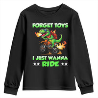 Motocross Dirt Bike Boys Youth Sweatshirt Forget Toys I Just Wanna Ride - Wonder Print Shop