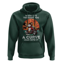 Funny Jesus Christian Motorcycle Hoodie When Life Throws You A Curve Lean Into It - Wonder Print Shop