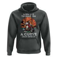 Funny Jesus Christian Motorcycle Hoodie When Life Throws You A Curve Lean Into It - Wonder Print Shop
