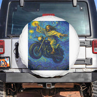 Funny Jesus Christian Motorcycle Spare Tire Cover Starry Night Van Gogh Biker - Wonder Print Shop