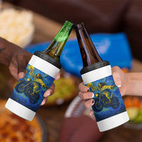 Funny Jesus Christian Motorcycle 4 in 1 Can Cooler Tumbler Starry Night Van Gogh Biker