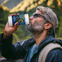 Funny Jesus Christian Motorcycle 4 in 1 Can Cooler Tumbler Starry Night Van Gogh Biker