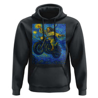Funny Jesus Christian Motorcycle Hoodie Starry Night Van Gogh Biker - Wonder Print Shop
