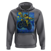 Funny Jesus Christian Motorcycle Hoodie Starry Night Van Gogh Biker - Wonder Print Shop