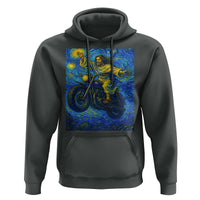 Funny Jesus Christian Motorcycle Hoodie Starry Night Van Gogh Biker - Wonder Print Shop