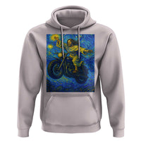 Funny Jesus Christian Motorcycle Hoodie Starry Night Van Gogh Biker - Wonder Print Shop