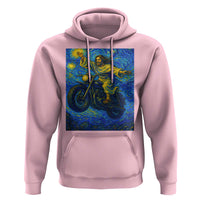 Funny Jesus Christian Motorcycle Hoodie Starry Night Van Gogh Biker - Wonder Print Shop