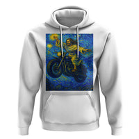 Funny Jesus Christian Motorcycle Hoodie Starry Night Van Gogh Biker - Wonder Print Shop