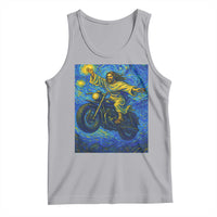 Funny Jesus Christian Motorcycle Tank Top Starry Night Van Gogh Biker - Wonder Print Shop