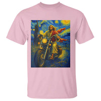 Jesus Christian Motorcycle Starry Night Van Gogh T Shirt - Wonder Print Shop