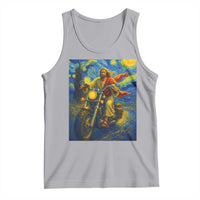 Jesus Christian Motorcycle Starry Night Van Gogh Tank Top - Wonder Print Shop
