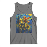 Jesus Christian Motorcycle Starry Night Van Gogh Tank Top - Wonder Print Shop