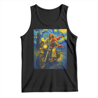 Jesus Christian Motorcycle Starry Night Van Gogh Tank Top - Wonder Print Shop