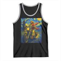 Jesus Christian Motorcycle Starry Night Van Gogh Tank Top - Wonder Print Shop