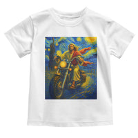 Jesus Christian Motorcycle Starry Night Van Gogh Toddler T Shirt - Wonder Print Shop
