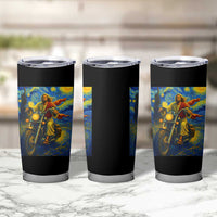 Jesus Christian Motorcycle Starry Night Van Gogh Tumbler Cup