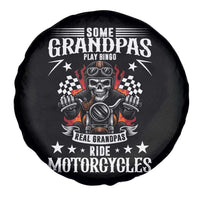 Funny Grandpa Biker Spare Tire Cover Some Grandpas Play Bingo Real Grandpas Ride Motorcycles - Wonder Print Shop