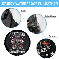 Funny Grandpa Biker Spare Tire Cover Some Grandpas Play Bingo Real Grandpas Ride Motorcycles - Wonder Print Shop