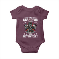 Funny Grandpa Biker Baby Onesie Some Grandpas Play Bingo Real Grandpas Ride Motorcycles - Wonder Print Shop