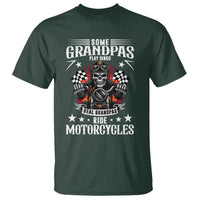 Funny Grandpa Biker T Shirt Some Grandpas Play Bingo Real Grandpas Ride Motorcycles - Wonder Print Shop