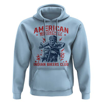 Funny Skeleton Motorcycle Hoodie American Motorcycle Indian Bikers Club - Wonder Print Shop