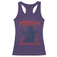 Funny Skeleton Motorcycle Racerback Tank Top American Motorcycle Indian Bikers Club - Wonder Print Shop