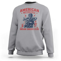 Funny Skeleton Motorcycle Sweatshirt American Motorcycle Indian Bikers Club - Wonder Print Shop