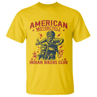 Funny Skeleton Motorcycle T Shirt American Motorcycle Indian Bikers Club - Wonder Print Shop