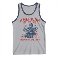 Funny Skeleton Motorcycle Tank Top American Motorcycle Indian Bikers Club - Wonder Print Shop