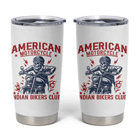 Funny Skeleton Motorcycle Tumbler Cup American Motorcycle Indian Bikers Club