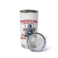 Funny Skeleton Motorcycle Tumbler Cup American Motorcycle Indian Bikers Club