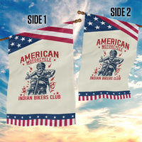 Funny Skeleton Motorcycle Garden Flag American Motorcycle Indian Bikers Club