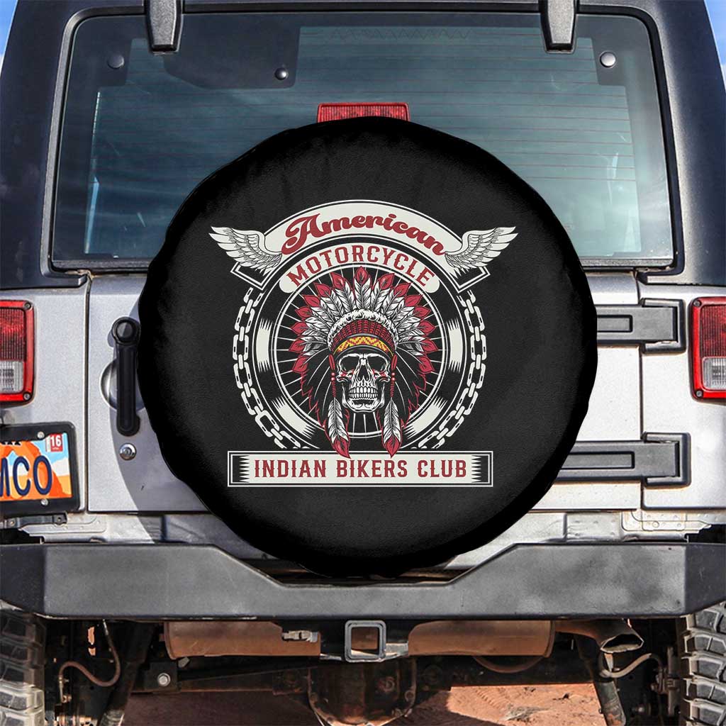 Native American Indian Chief Skull Motorcycle Headdress Spare Tire Cover - Wonder Print Shop