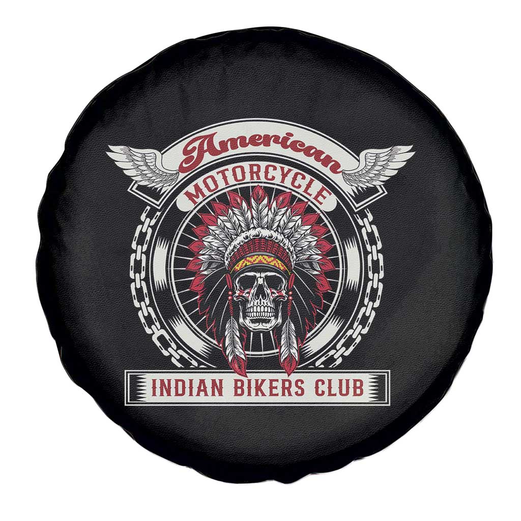 Native American Indian Chief Skull Motorcycle Headdress Spare Tire Cover - Wonder Print Shop