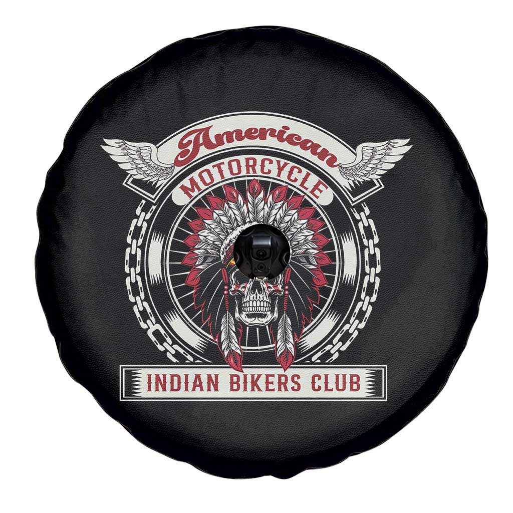Native American Indian Chief Skull Motorcycle Headdress Spare Tire Cover - Wonder Print Shop
