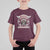 Native American Indian Chief Skull Motorcycle Headdress T Shirt For Kid - Wonder Print Shop