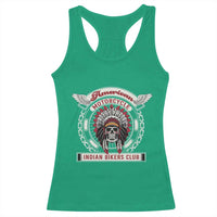 Native American Indian Chief Skull Motorcycle Headdress Racerback Tank Top - Wonder Print Shop