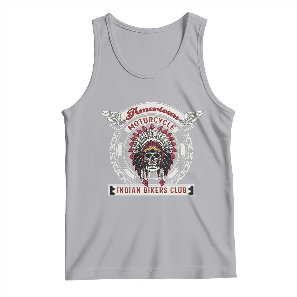Native American Indian Chief Skull Motorcycle Headdress Tank Top - Wonder Print Shop
