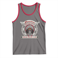 Native American Indian Chief Skull Motorcycle Headdress Tank Top - Wonder Print Shop