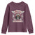 Native American Indian Chief Skull Motorcycle Headdress Youth Sweatshirt - Wonder Print Shop