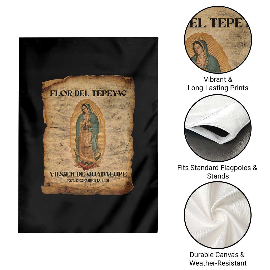 Virgin Mary Garden Flag Our Lady Virgen De Guadalupe - Wonder Print Shop