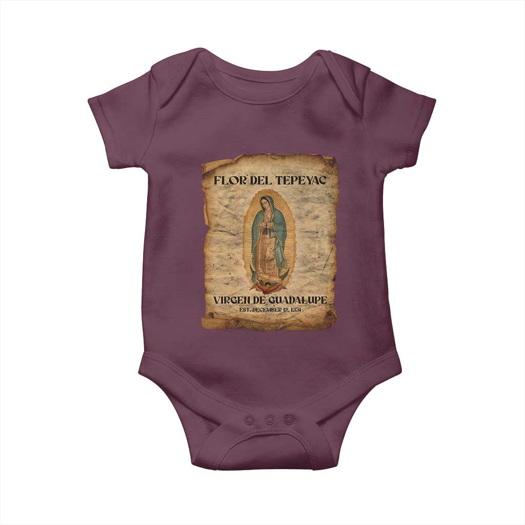 Virgin Mary Baby Onesie Our Lady Virgen De Guadalupe - Wonder Print Shop
