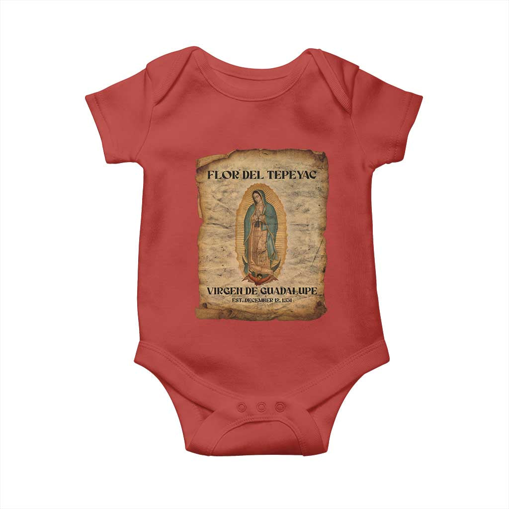 Virgin Mary Baby Onesie Our Lady Virgen De Guadalupe - Wonder Print Shop
