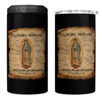 Virgin Mary 4 in 1 Can Cooler Tumbler Our Lady Virgen De Guadalupe - Wonder Print Shop