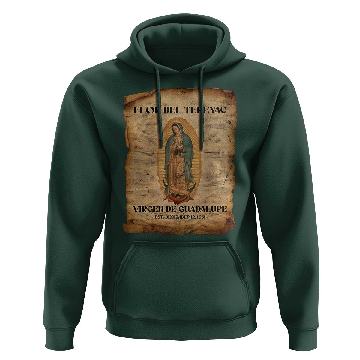 Virgin Mary Hoodie Our Lady Virgen De Guadalupe - Wonder Print Shop