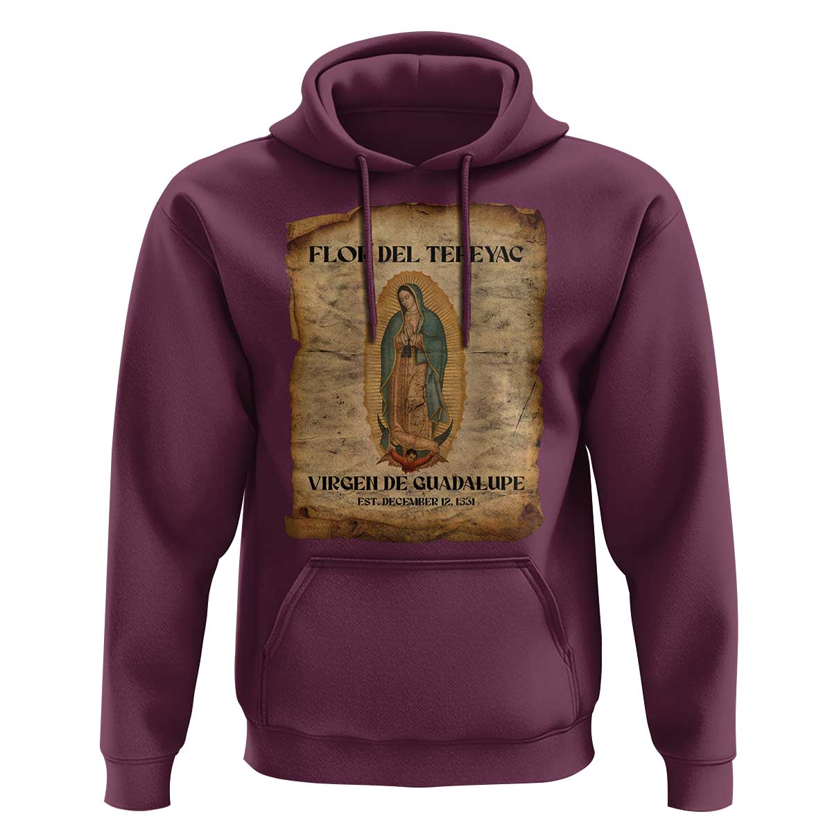 Virgin Mary Hoodie Our Lady Virgen De Guadalupe - Wonder Print Shop