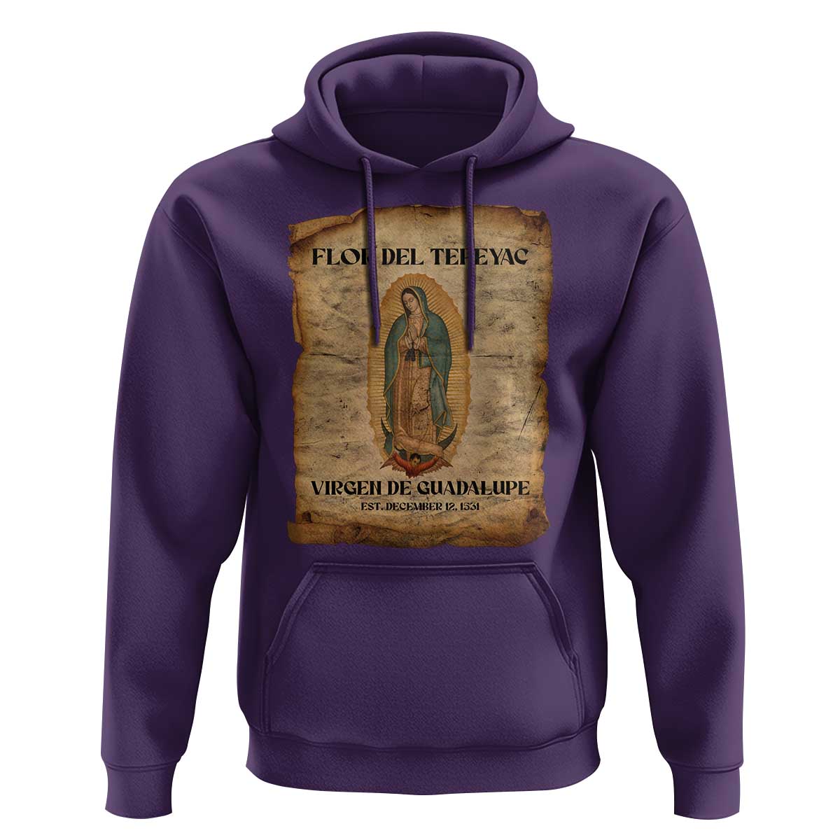 Virgin Mary Hoodie Our Lady Virgen De Guadalupe - Wonder Print Shop