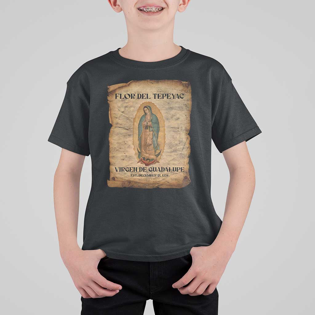 Virgin Mary T Shirt For Kid Our Lady Virgen De Guadalupe - Wonder Print Shop