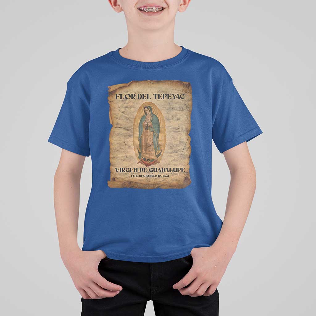 Virgin Mary T Shirt For Kid Our Lady Virgen De Guadalupe - Wonder Print Shop