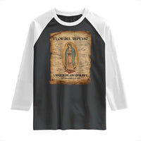 Virgin Mary Raglan Shirt Our Lady Virgen De Guadalupe - Wonder Print Shop